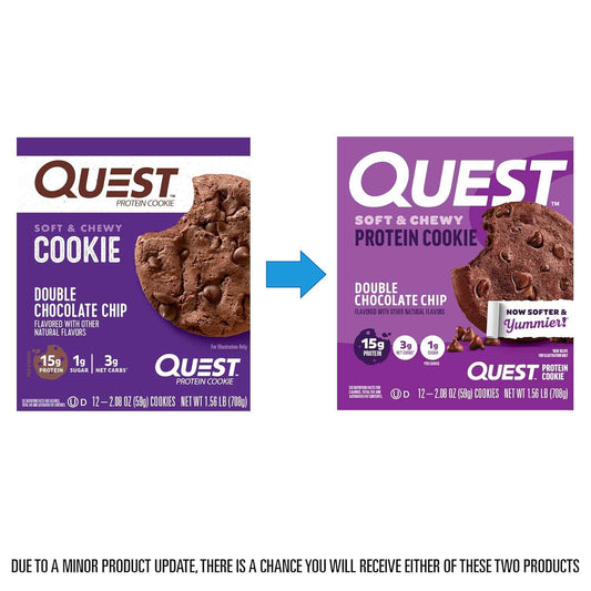 Quest Nutrition Protein Cookie, 15g Protein, 1g Sugar, 3g Net Carbs, Keto Friendly, High Protein, Low Carb
