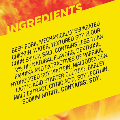 Slim Jim Smoked Meat Sticks, Original Flavor, 6g Protein Per Serving, Snack Size, Father's Day Snack Gift for Dad