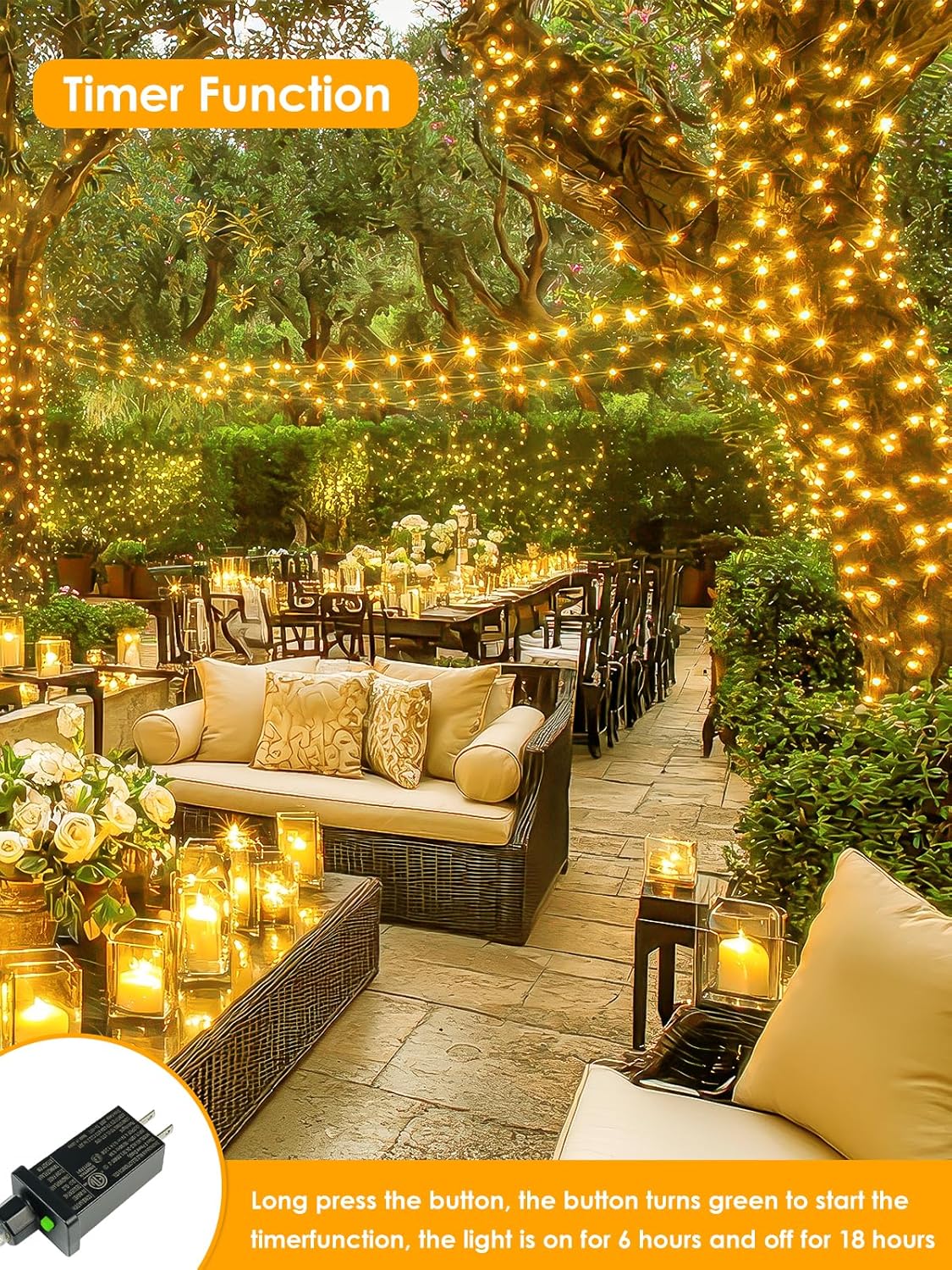 LED_Fairy_Lights_Plug_in,_Waterproof_String_Lights_Outdoor_&_Indoor_8_Modes_Christmas_Light_Bedroom_Decor,_Timer_Twinkle_Lights_for_Girl's_Room_Garden_Party_Christmas_Decorations_