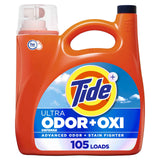 Tide Ultra Odor Defense Plus Oxi Liquid Laundry Detergent, Advanced Odor and Stain Fighting Laundry Detergent Liquid