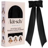 Kitsch Set & Flow Active Heatless Curling Headband For Women – Achieves Heatless Curls Overnight, No Heat Damage | Heatless Curlers with Flexible Fit | Great During Gym Sessions, Travel