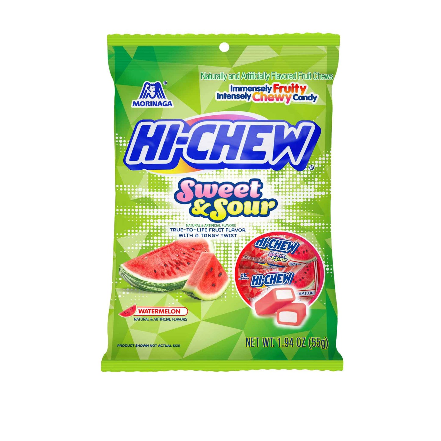 HI-CHEW Assorted, Green Apple Strawberry Mango Grape, Soft & Chewy Candy 2lb - 185+ Pieces Individually Wrapped - Made with Immensely Juicy Fruity Flavors