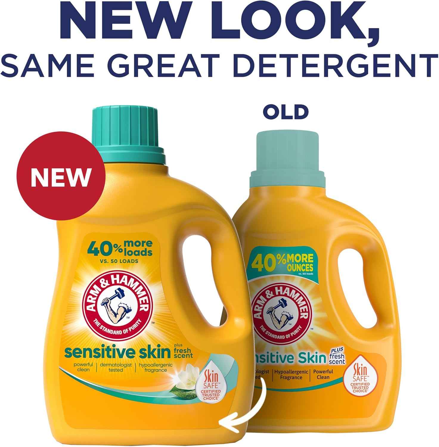 ARM & HAMMER Sensitive Skin Liquid Laundry Detergent, Fresh Scent