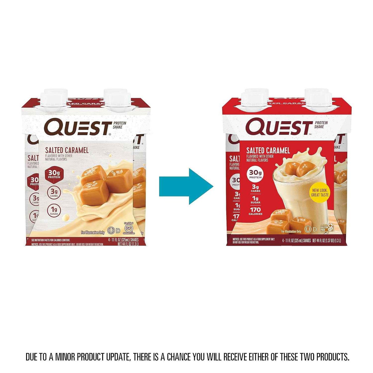 Quest Nutrition Ready to Drink Protein Shake, 30g Protein, 3g Net Carbs, Gluten Free, Keto Friendly