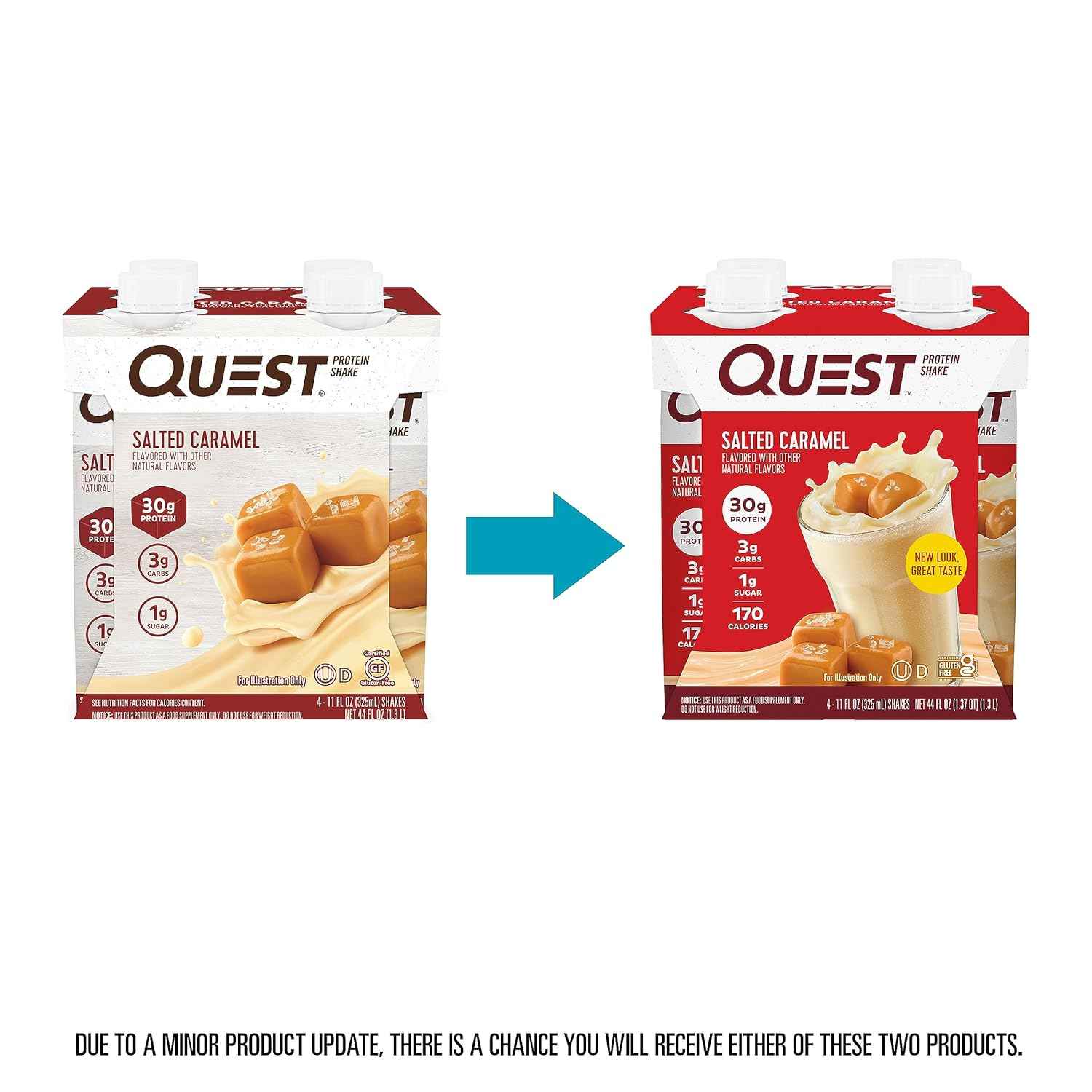 Quest Nutrition Ready to Drink Protein Shake, 30g Protein, 3g Net Carbs, Gluten Free, Keto Friendly