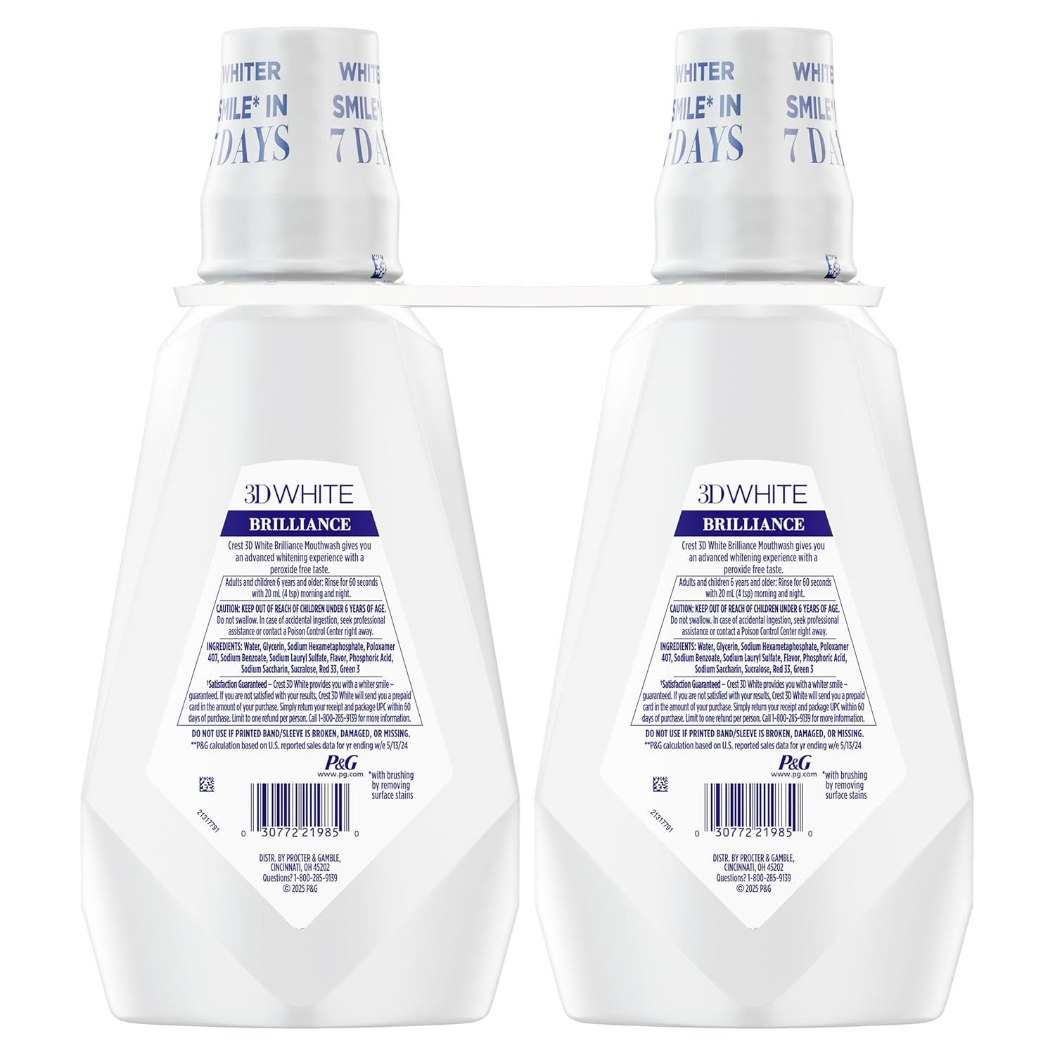 Crest_Mouthwash/Mouth_Rinse,_3D_White_Brilliance_Whitening,_Alcohol_Free,_Clean_Mint,_2x1L_(33.8_fl_oz)