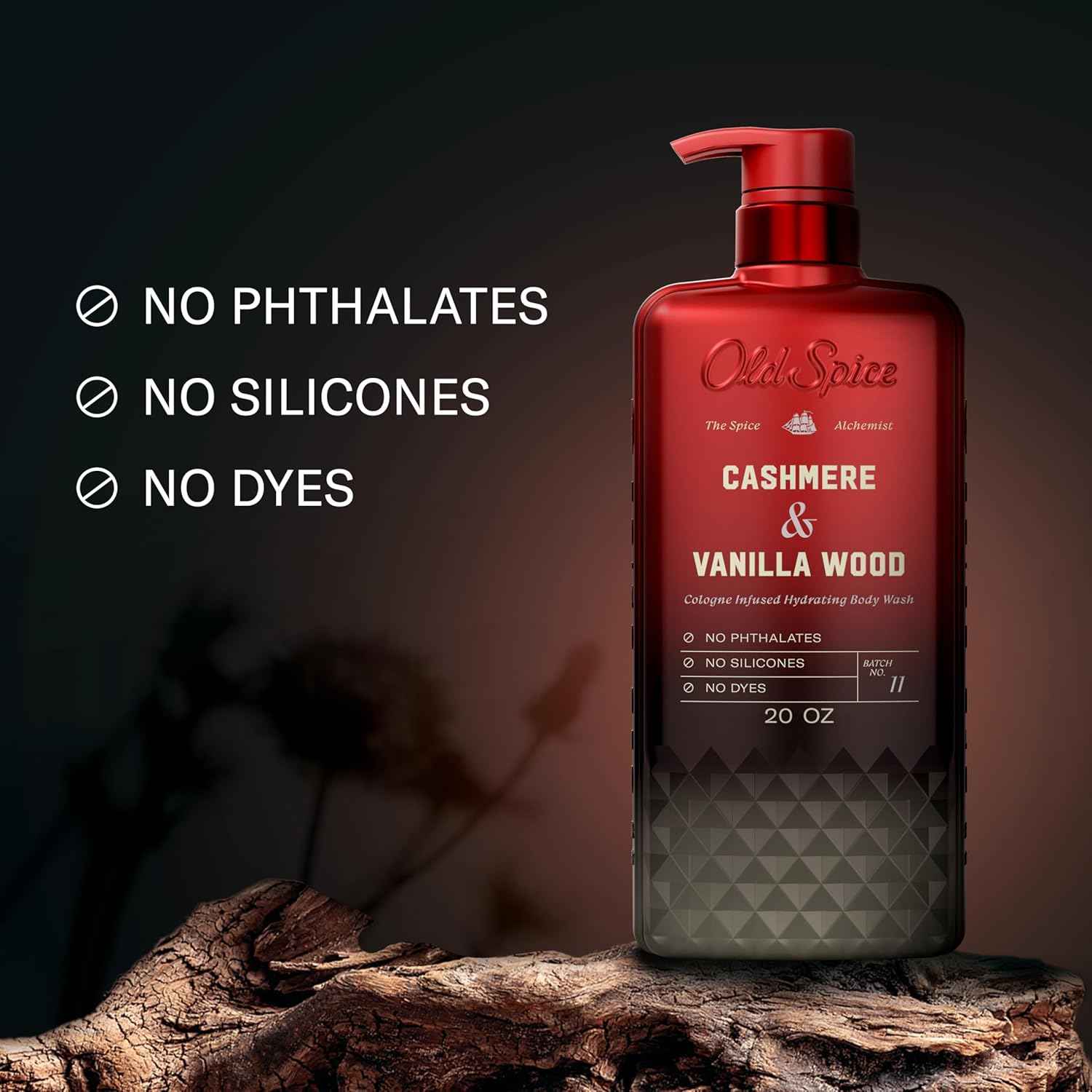 Old Spice Body Wash for Men, The Spice Alchemist Collection, 24/7 Cologne Infused Hydration, No Trade Off Formula, Free of Phthalates Silicones & Dyes, 20 oz