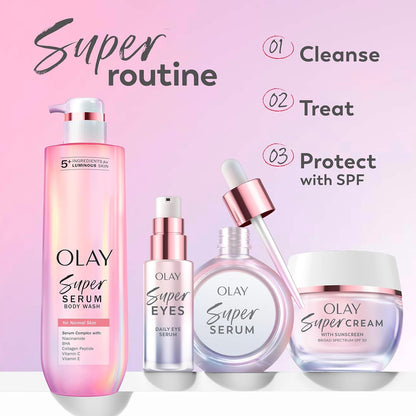 Olay_Super_Serum_Trial_Size_-_Niacinamide,_Vitamin_C_&_E,_Collagen_Peptide,_AHA_-_5-in-1_Skin_Care_Benefits_-_Healthy_Glow,_Brightening,_Hydrating,_Smoothing,_Firming,_Evens_Tone,_Anti-Aging,_0.4_Oz