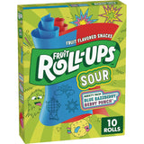 Fruit Roll-Ups Sour Fruit Flavored Snacks, Blue Razzberry & Berry Punch Flavors, Variety Pack, 15 oz (30 Count)