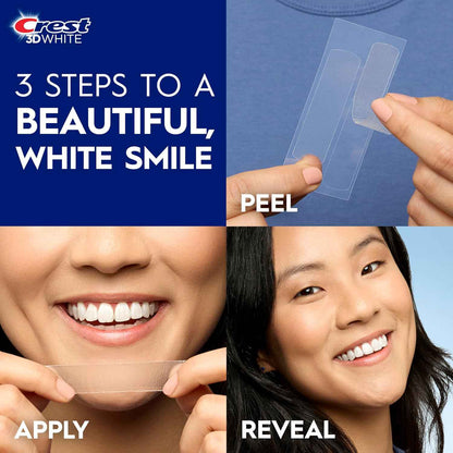 Crest 3D Whitestrips Vivid Plus, Teeth Whitening Strip Kit, 10 Treatments + 2 Bonus Treatments (Each with 1 Upper/1 Lower Strip), 24 Strips, 8 Levels Whiter, Teeth Whitening Kit