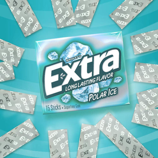 EXTRA_Polar_Ice_Sugarfree_Gum,_15_Sticks_(Pack_of_10)
