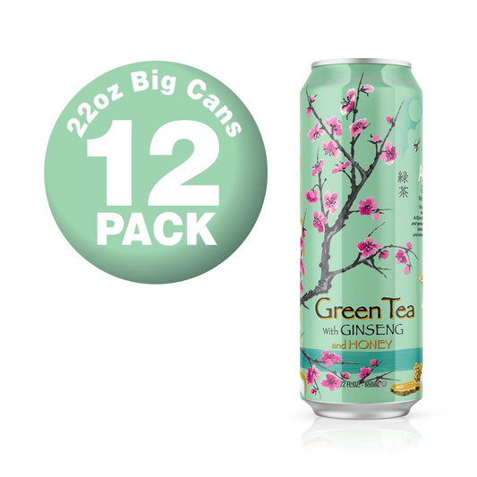 AriZona_Green_Tea_with_Ginseng_and_Honey/_Sweet_Tea/_Arnold_Palme_-_Big_Can,_22_Fl_Oz_(Pack_of_12)