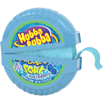 HUBBA_BUBBA_Sour_Blue_Raspberry_Bubble_Gum_Tape,_2_oz_(Pack_of_12)