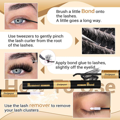 DIY_Eyelash_Extension_Kit_Volume_Fluffy_Lash_Clusters_Kit_10-18mm_Thick_Lash_Extensions_180D_Individual_Eyelashes_Extensions_Kit_with_Lash_Bond,_Lash_Remover,_Lash_Applicator_Makeup_Gentle_Cosmetic