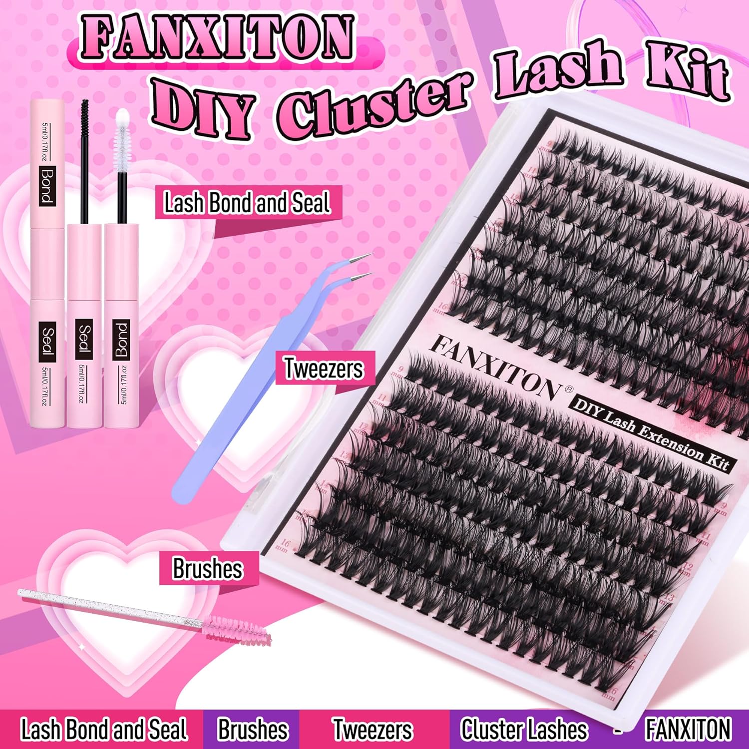 FANXITON_DIY_Lash_Extension_Kit_D_Curl_volume_lash_clusters_(40D+50D)