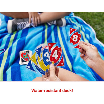 Games_​UNO_Splash_Card_Game_for_Outdoor_Camping,_Travel_and_Family_Night_with_Water-Resistent_Plastic_Cards