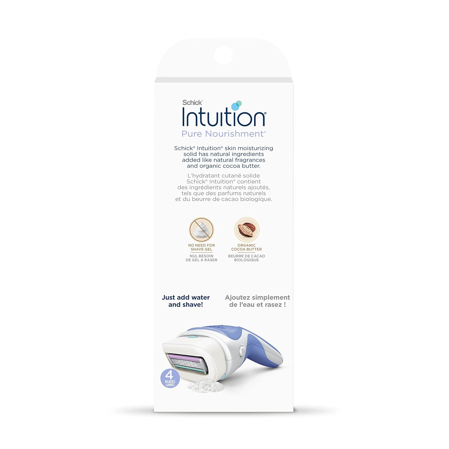 Razors_for_Women_|_1_Razor_&_2_Intuition_Razor_Blades_Refill_with_Organic_Cocoa_Butter