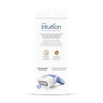 Razors_for_Women_|_1_Razor_&_2_Intuition_Razor_Blades_Refill_with_Organic_Cocoa_Butter