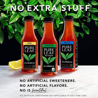 Pure_Leaf_Iced_Tea,_Sweetened,_Real_Brewed_Black_Tea,_Lemon,_18.5_Fl_Oz_(Pack_of_12)