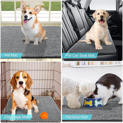 OLANLY_Dog_Door_Mat_for_Muddy_Paws,_Absorbent_&_Non-Slip,_Quick_Dry_Chenille,_Washable_Mud_Mat_for_Dogs,_Indoor_Entry_Floor_Mat