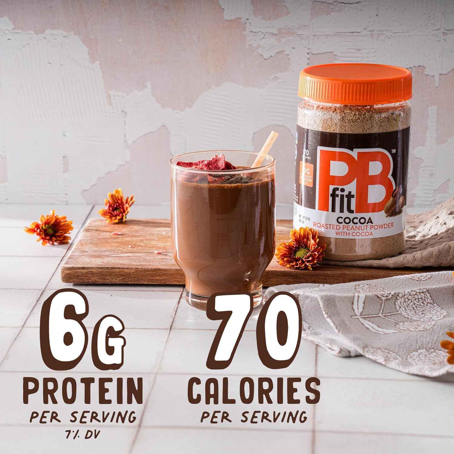 PBfit Peanut Butter Powder – Kid-Approved Baking Ingredient for Family Cookies, Muffins, and Pancakes, 8g Protein