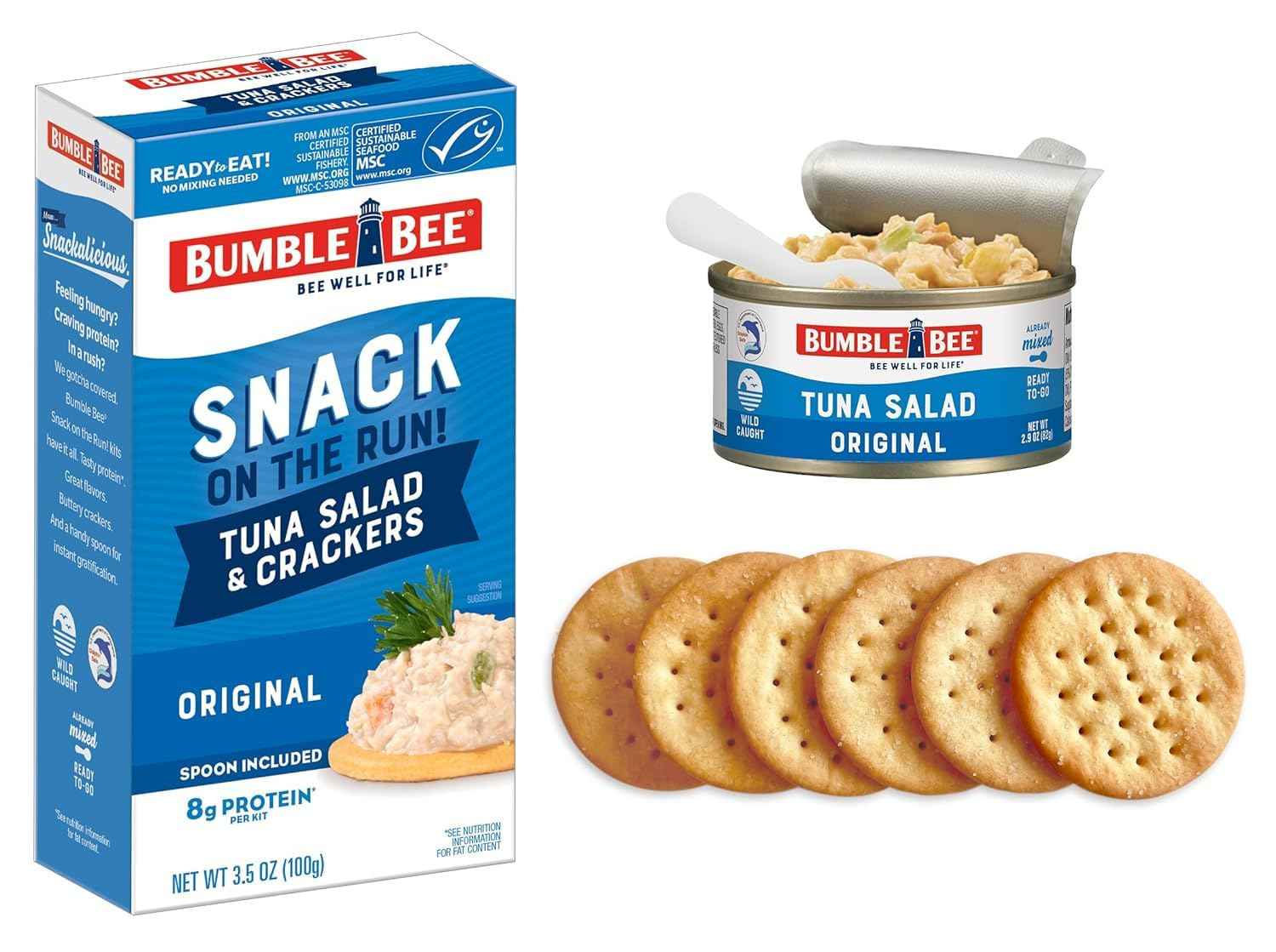 Bumble Bee Snack On The Run Tuna Pack – Family-Friendly Pantry Snack for Kids and Hungry Teens