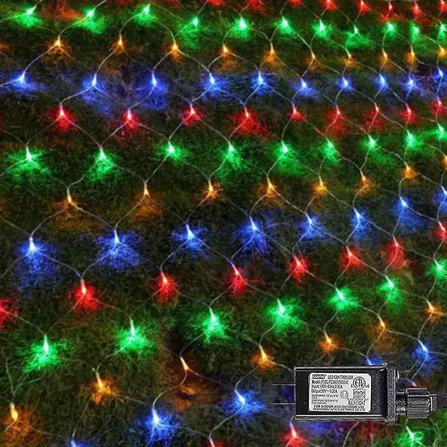 FUNPENY Net Lights – 200 LED Clear Wire Mesh for Cozy Living Room and Mantel Holiday Aesthetic