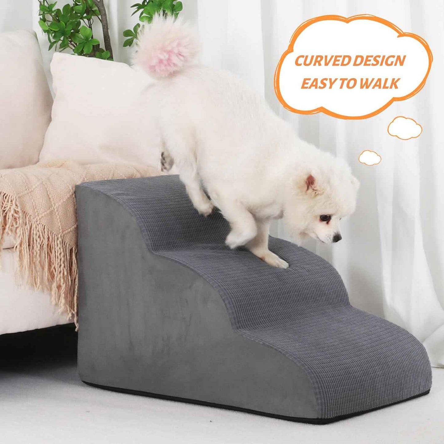 Aodisman Pet Recovery Steps – Supportive Foam Stairs for Senior Dogs and Injured Cats