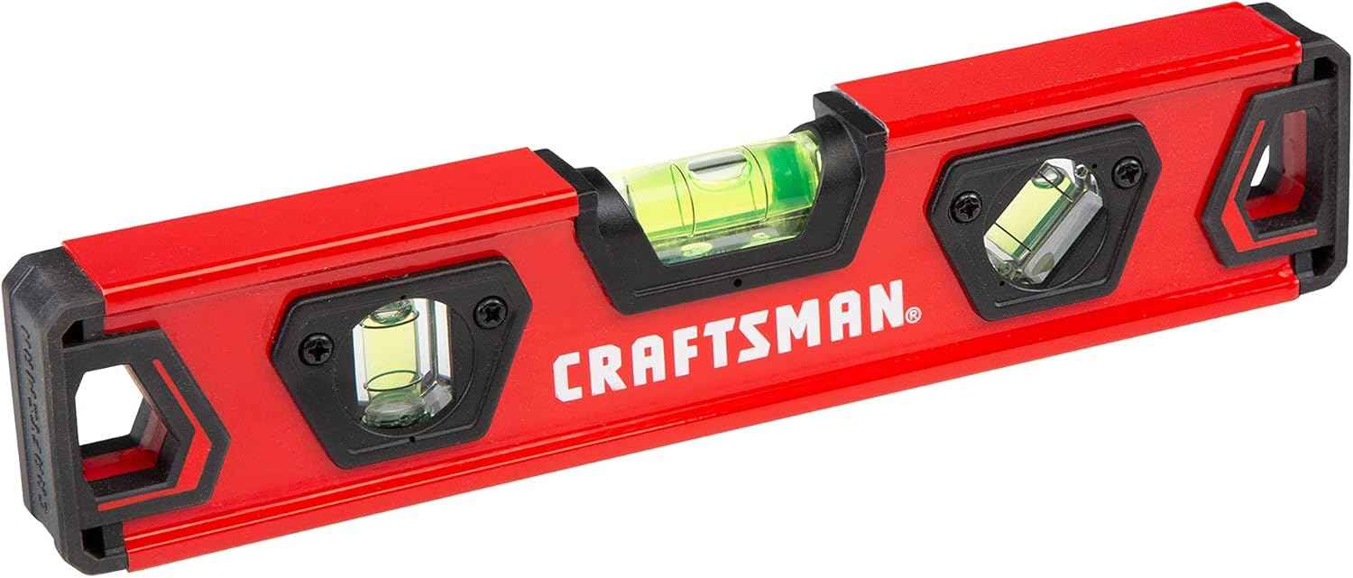 CRAFTSMAN 9-Inch Torpedo Level – One Compact Tool Replacing Three Separate Levels in a Clean Tool Drawer