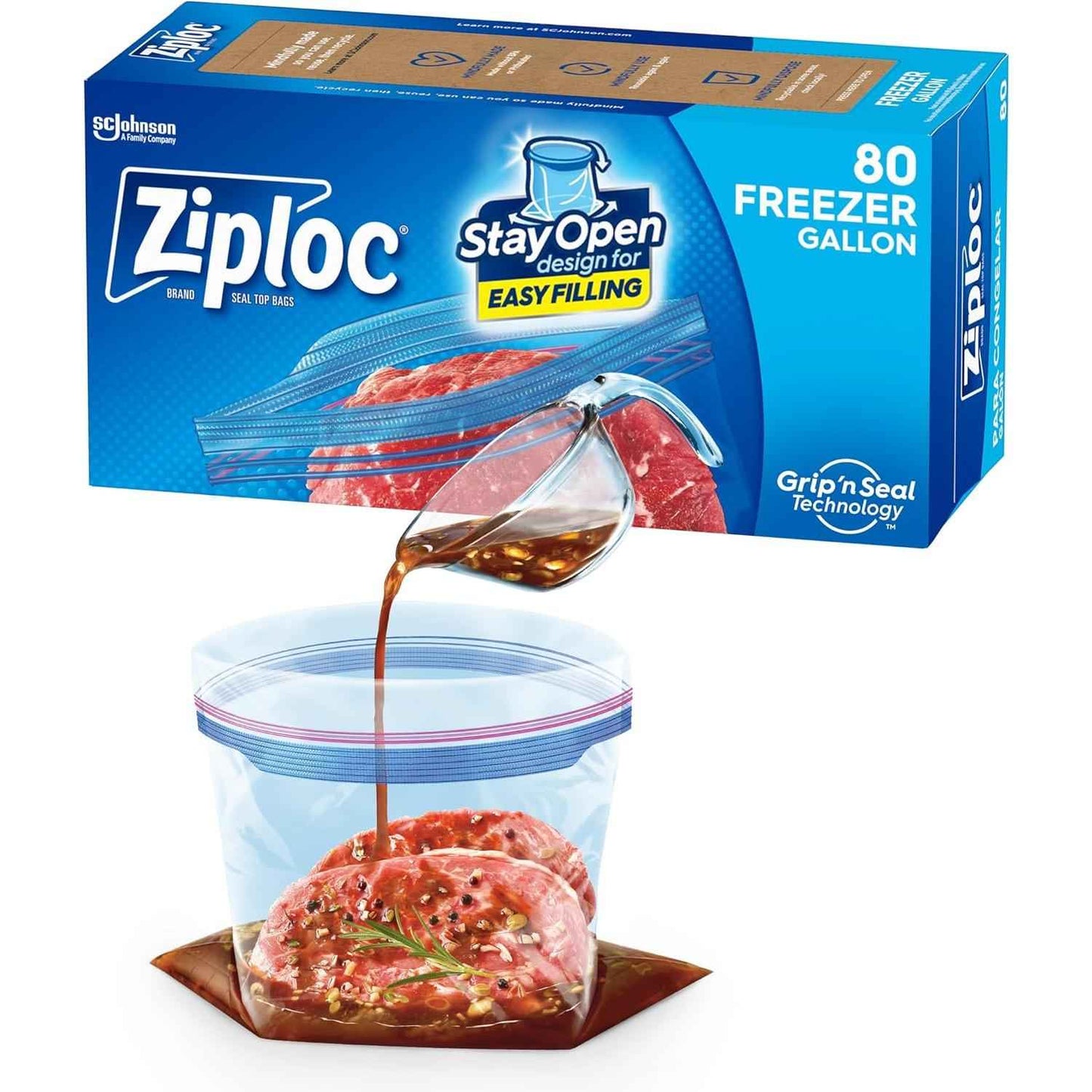 Ziploc Gallon Freezer Bags with Stay Open Design – Portioning Wild Game, Fish, and Garden Harvest
