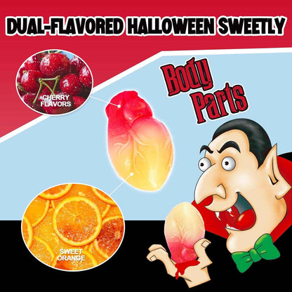Amos Spooky Gummy Body Parts – Eye-Catching Halloween Dessert Table Decor for Living Room & Dining Room Displays