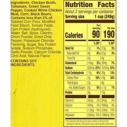 Old El Paso Chicken Tortilla Soup for Affordable Desk Lunches, Ready 18.5 oz Can