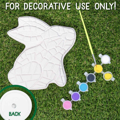 Creative Roots Paint Your Own Garden Stone, Craft Kits, Stepping Stones Kit for Kids, Ceramics to Paint, Ages 6+