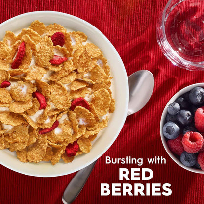 Kellogg's Special K Breakfast Cereal, Family Breakfast, Fiber Cereal, Family Size, Red Berries