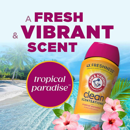ARM & HAMMER Clean Scentsations In-Wash Scent Booster, Laundry Scent Booster Tropical Paradise scent