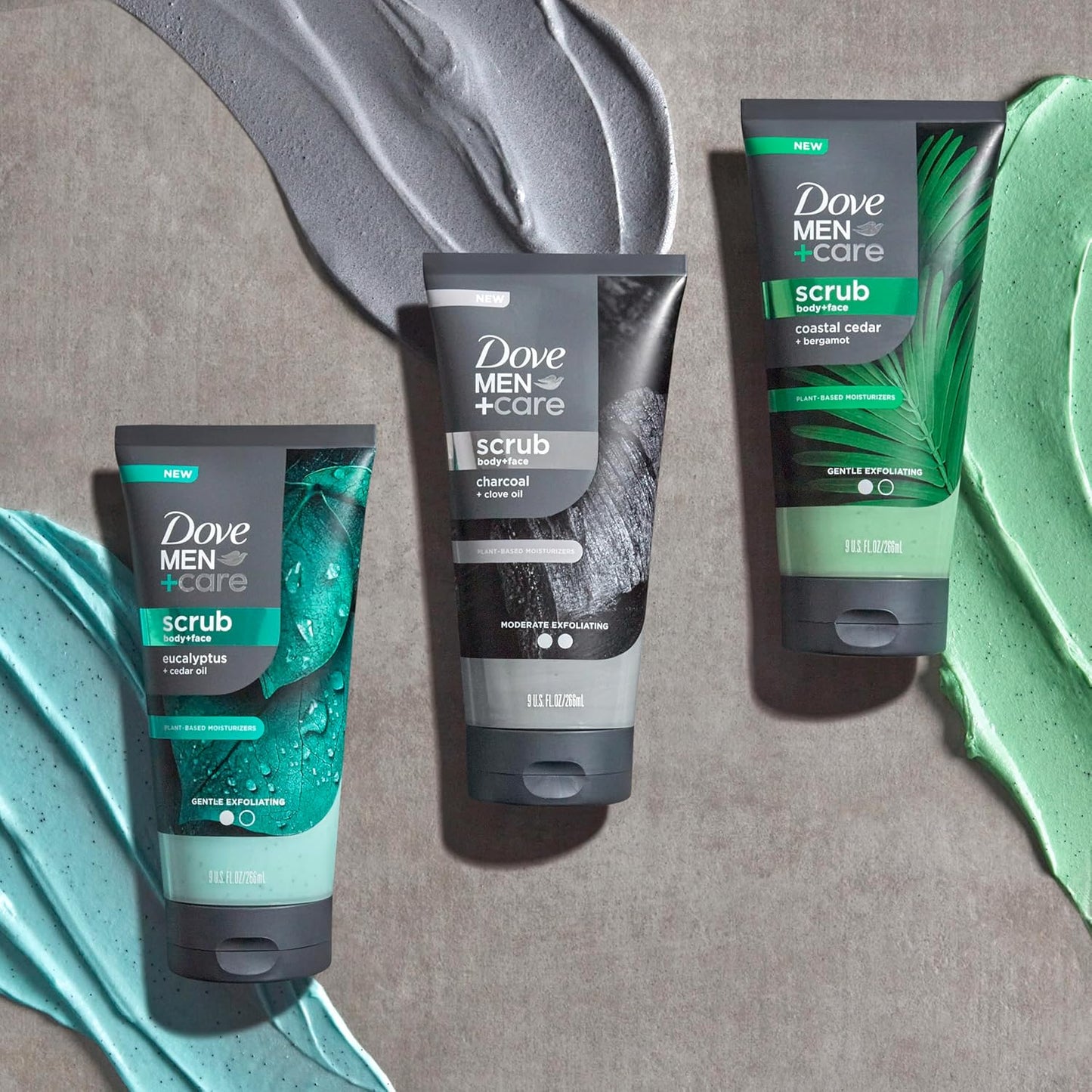 DOVE_MEN_+_CARE_Body_and_Face_Scrub_Eucalyptus_Deeply_Exfoliates_for_Hydrated_&_Nourished_Skin_100%_Gentle_Cleanser,_No_Sulfate_Cleansers_or_Parabens_9_oz