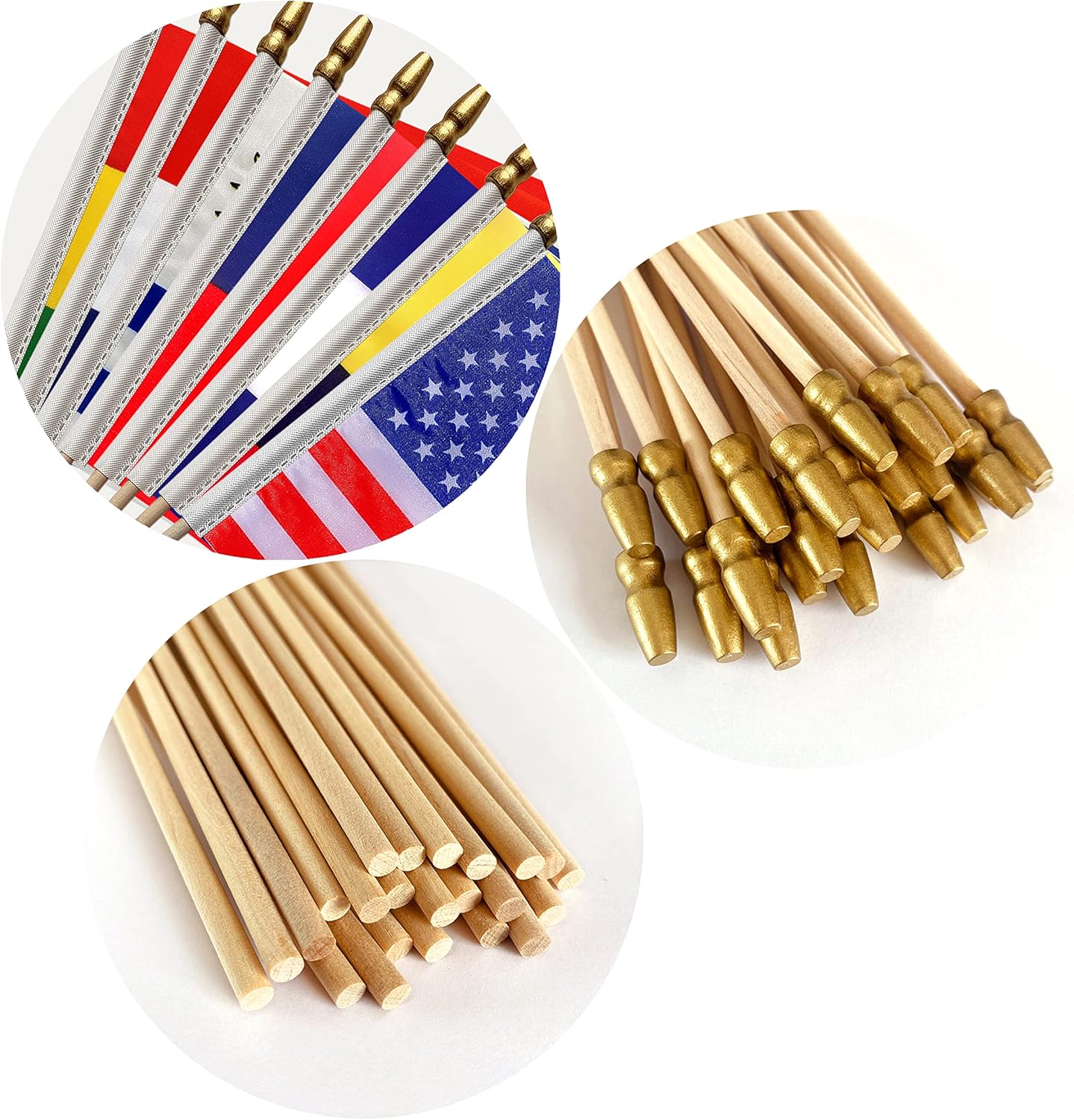 100_Countries_International_World_Flags_on_Wooden_Stick_Small_Mini_Hand_Held_Flags_for_Sports_Events,International_Festival,5x8_Inch