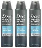 Dove Men + Care Dry Spray Antiperspirant, Clean Comfort 3.8 oz