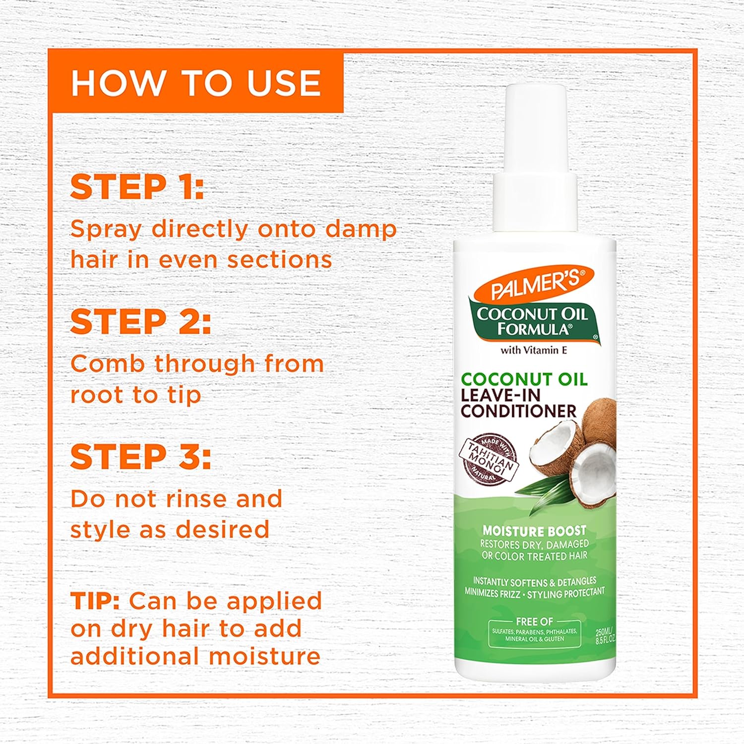 Palmer's_Coconut_Oil_Formula_Moisture_Boost_Leave-In_Conditioner_Spray,_Instantly_Detangle,_Hydrate_and_Strengthen_Textured_and_Curly_Hair,_8.5_Ounce