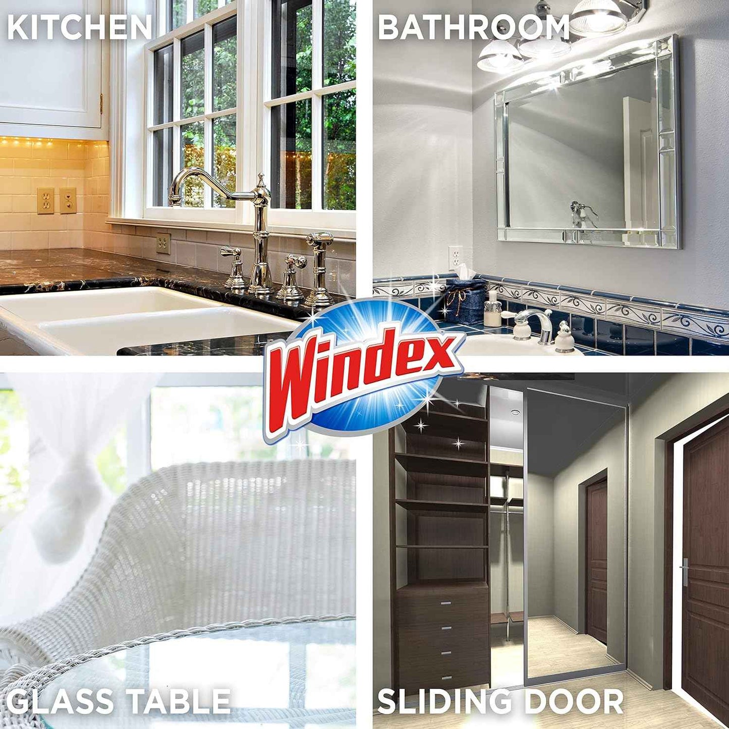 Windex Wipes Glass Cleaning, Pre-Moistened Glass and Surface Wipes to Clean Home Surfaces, Household Essentials, Original Scent