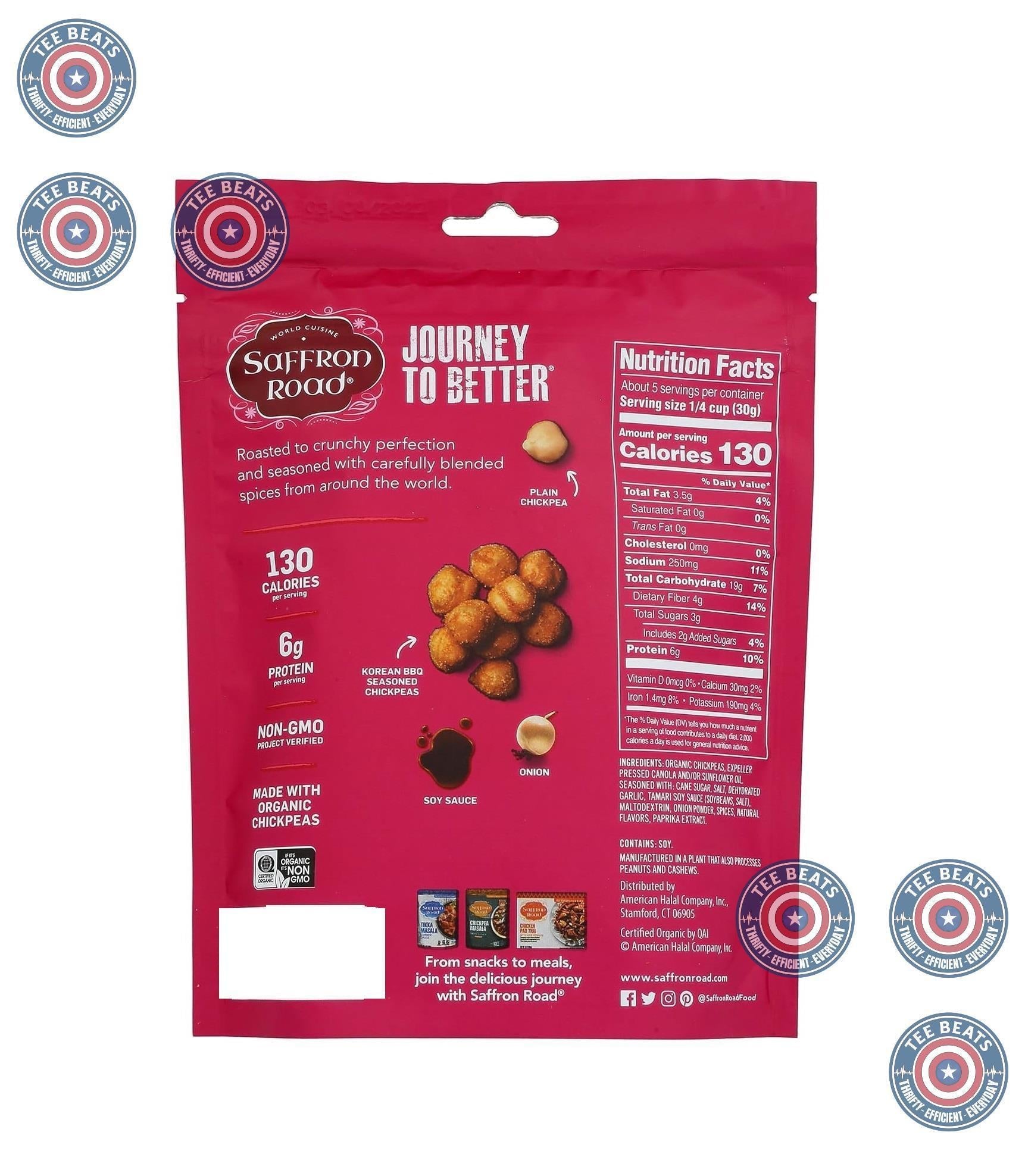 Saffron_Road_Korean_BBQ_Crunchy_Chickpea_Snack,_6oz_-_Gluten_Free,_Non-GMO,_Halal,_Kosher,_Vegan