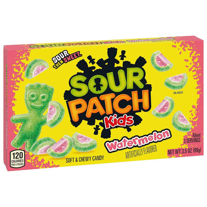 SOUR PATCH KIDS Watermelon Soft & Chewy Candy, Bulk Candy, 12 - 3.5 oz Boxes