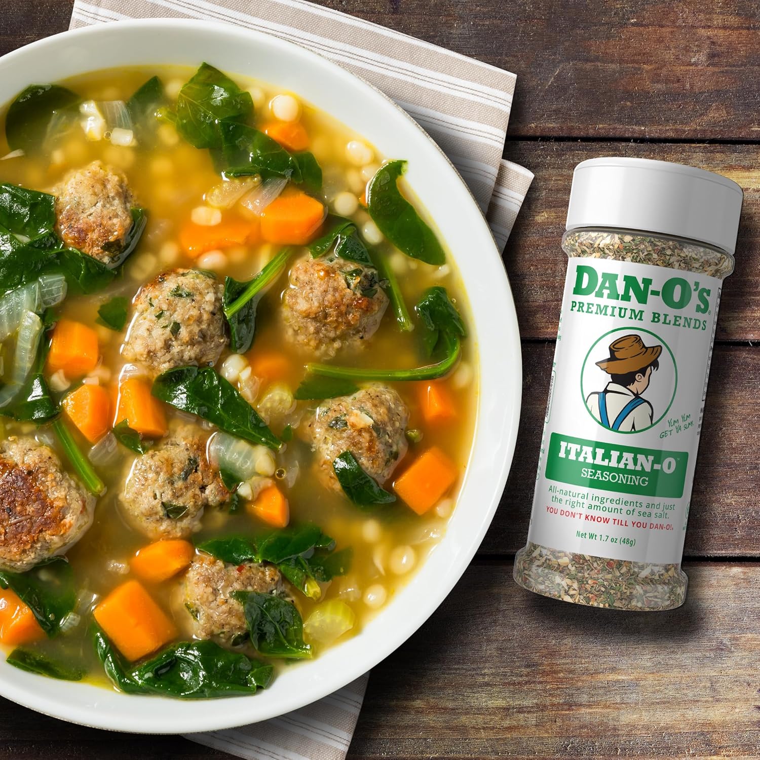 Dan-O's_Italian-O_Seasoning,_1.7_oz_Bottle,_2_Pack,_Italian_Seasoning_for_Pasta,_Pizza,_Salad,_Veggies_and_More,_Sugar_Free,_Zero_Calorie,_Use_this_Spice_Blend_to_Craft_Meatballs_or_Pasta_Sauce