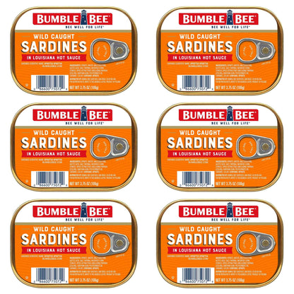 Bumble Bee Sardines, 3.75 oz Tin - Wild Caught, Gluten Free, Keto, Kosher
