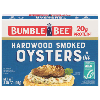 Bumble Bee Premium Select Canned Oysters, Can - Ready to Eat - 14g Protein per Serving - Gluten Free