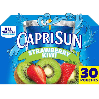 Capri Sun Flavored Juice Drink Blend from Concentrate with Other Natural Flavor Juice Drink Blend, for Strawberry Kiwi, All Natural Ingredients