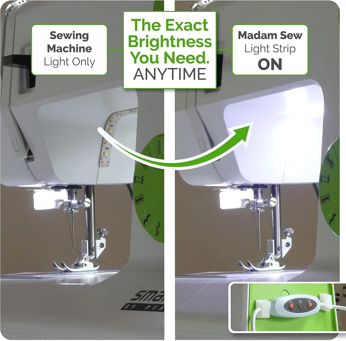 Madam_Sew_LED_Sewing_Machine_Light_Strip_–_Flexible_LED_Sewing_Lights_with_Dimmer,_Adhesive_Back_&_Clips_–_Super_Bright_Stick-On_Sewiing_Machine_Strip_Light_for_Stitching_&_Crafting