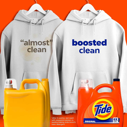 Tide Liquid Laundry Detergent, Boosted Clean Even in Cold Water with Concentrated Washing Soap