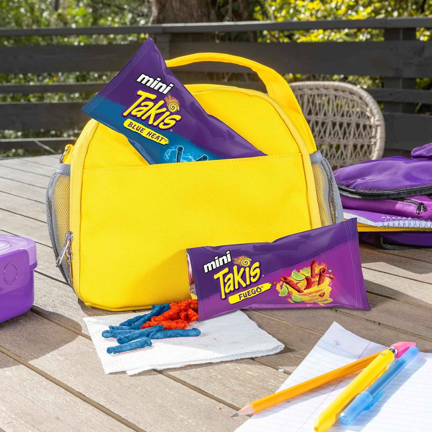 Takis Mini 25 pc / 1.23 oz Bite Size Variety Pack, Flavored Mixed Rolled Tortilla Chips