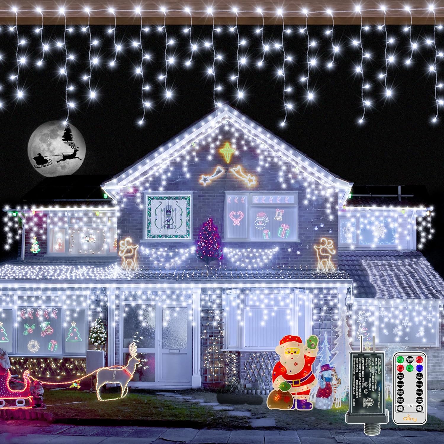 Ollny_Icicle_Lights_720LED_60FT,_Cool_White_Christmas_Lights_with_Remote_8_Modes_Dimmable,_Waterproof_Connectable_Timer_Hanging_Light_for_House_Outdoor_Outside_Yard_Indoor_Decorations